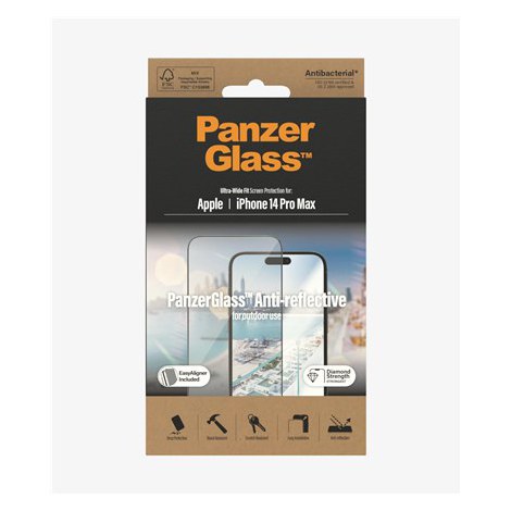 PanzerGlass | Screen protector - glass | Apple iPhone 14 Pro Max | Glass | Black | Transparent - 5